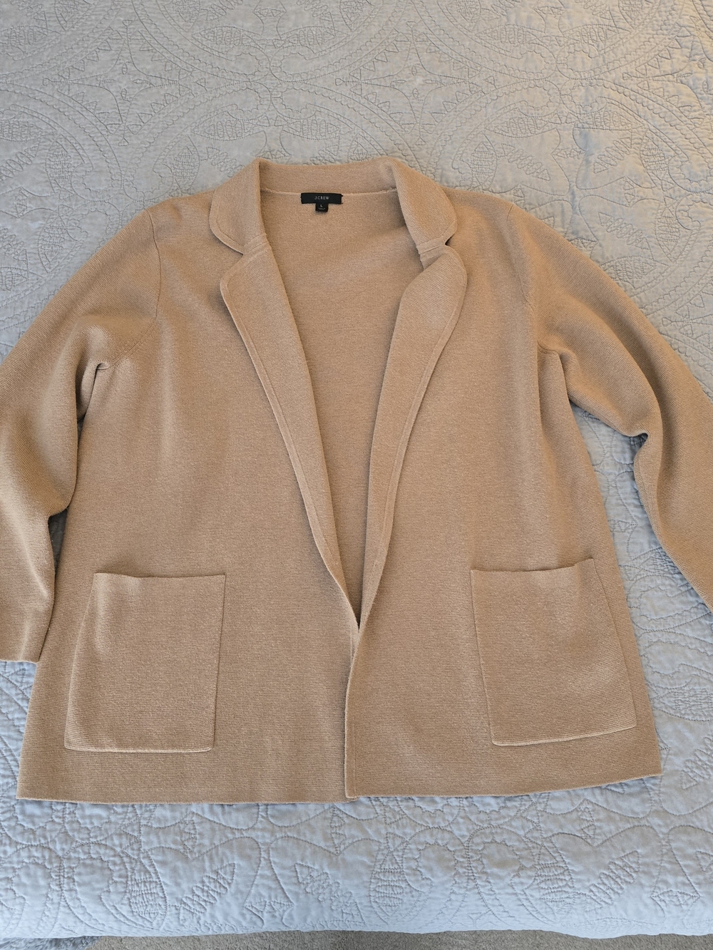 J. Crew Eloise Wool Blend Sweater Blazer